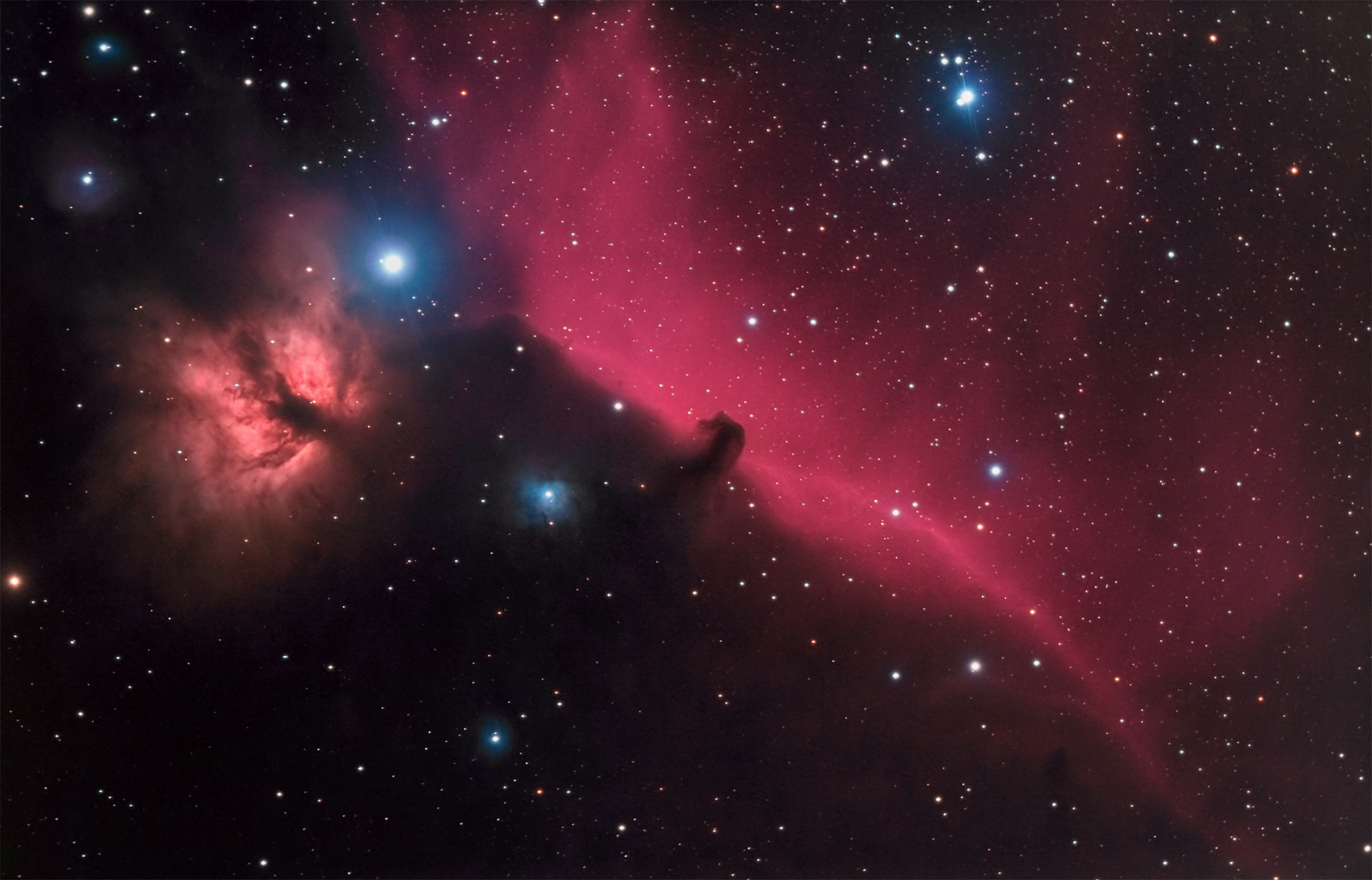 Horsehead and Flamenebula