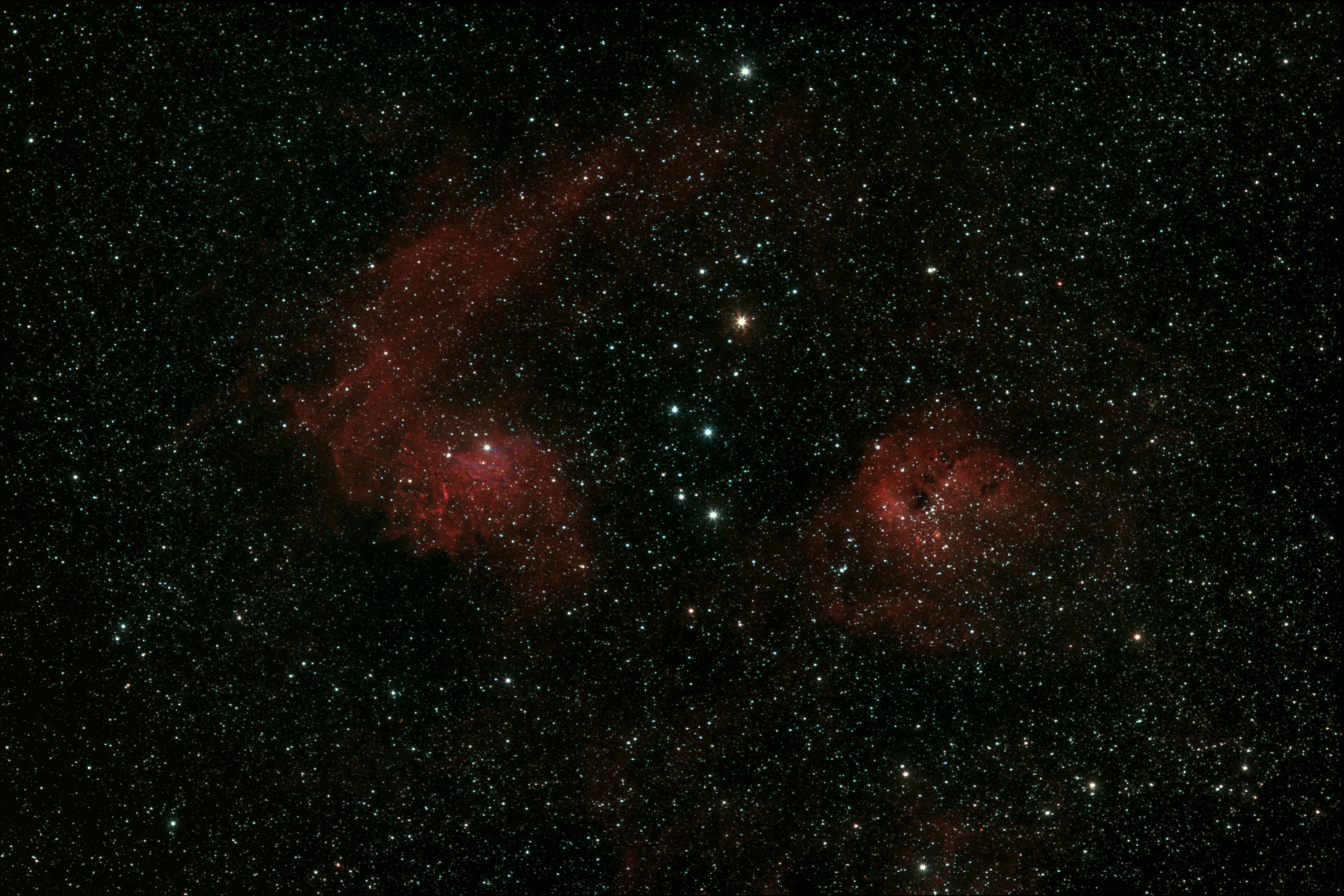 IC405 und IC410 in Auriga