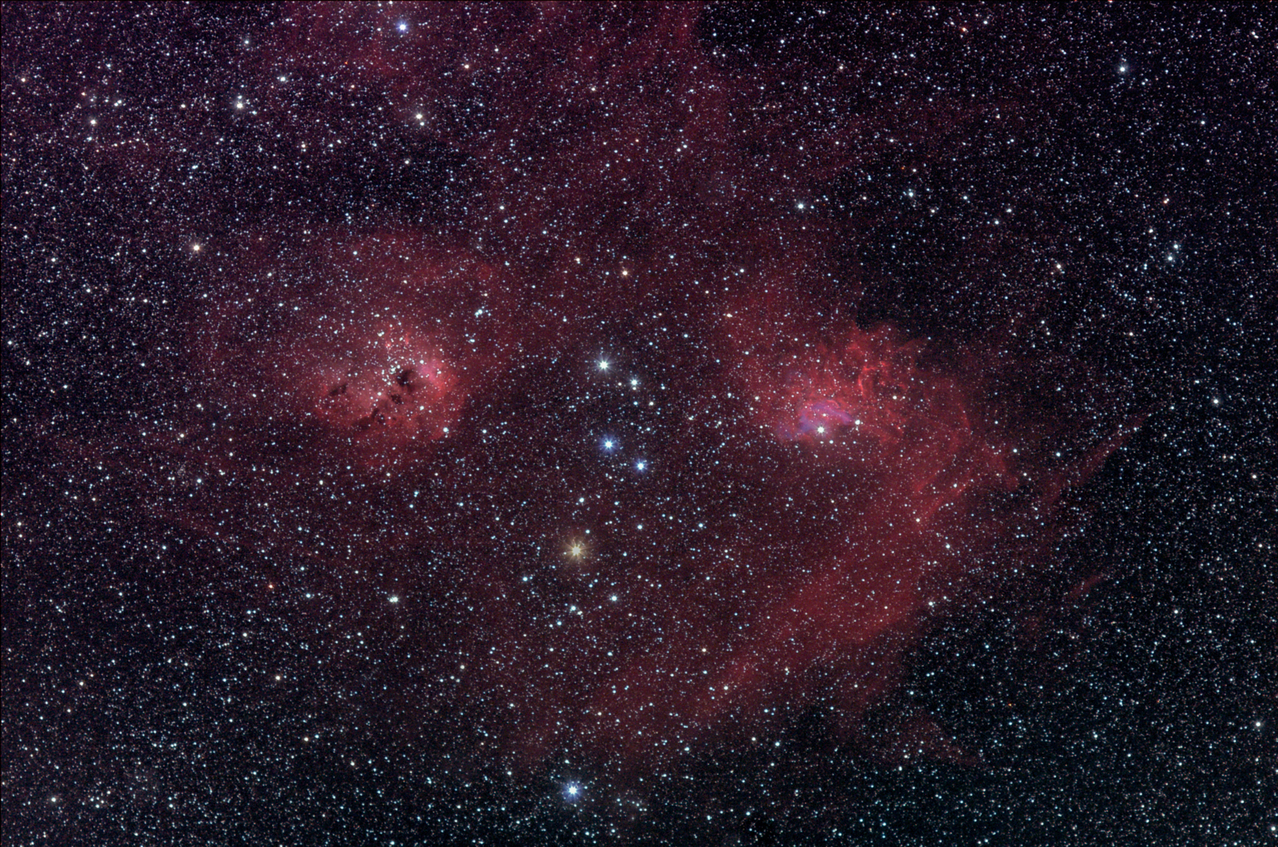 IC405 und IC410 in Auriga