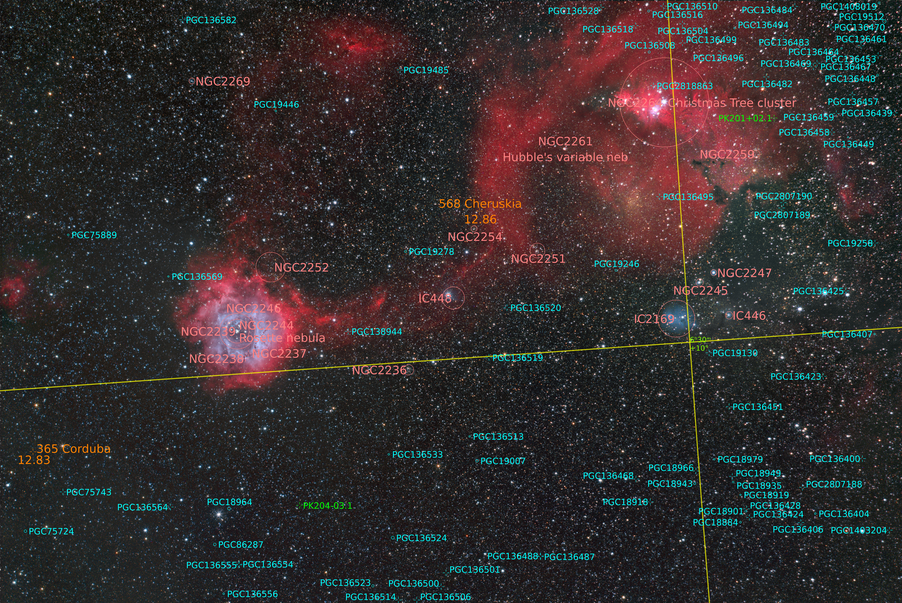 NGC2237 - NGC2264 Komplex