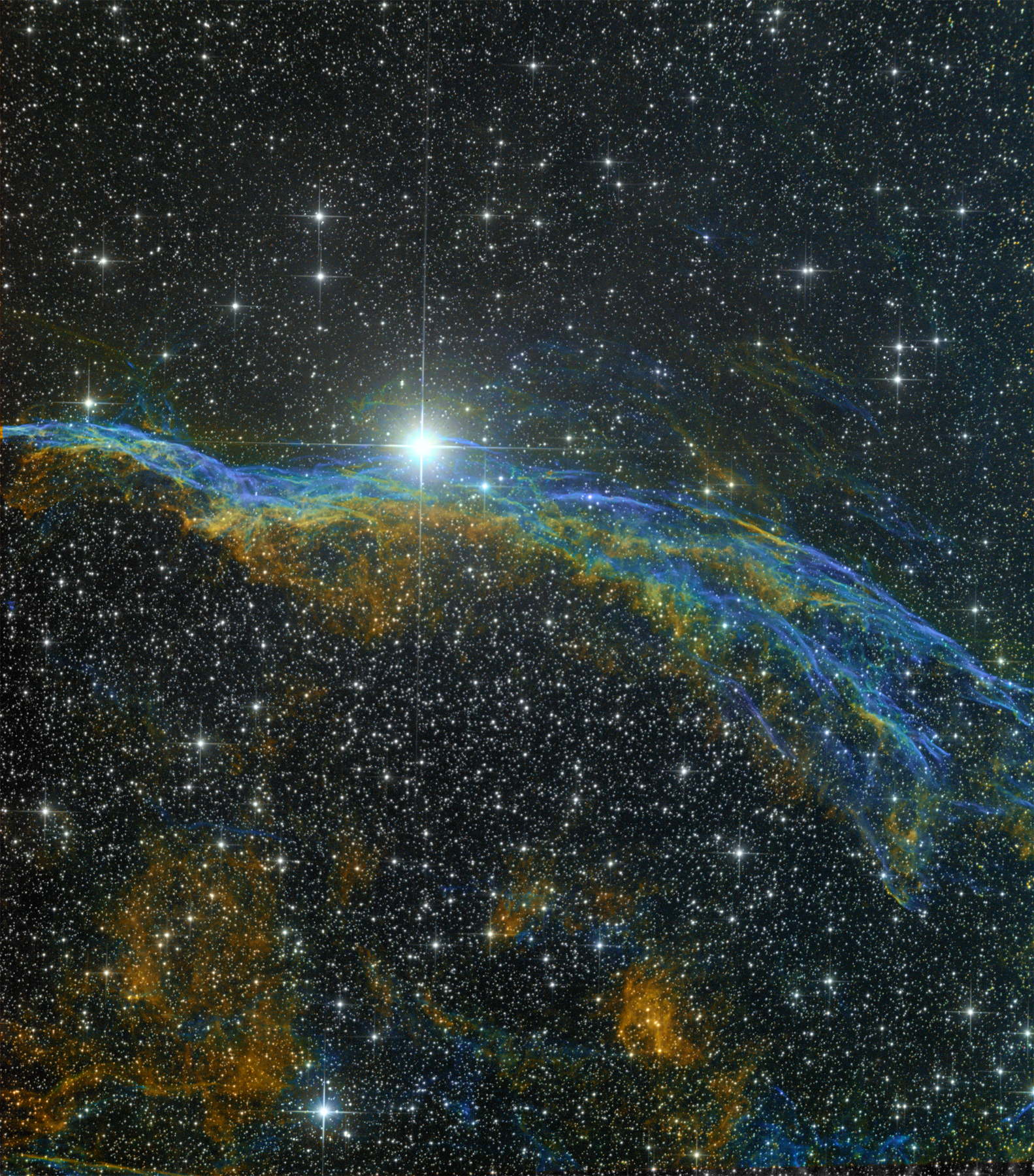 NGC6960 HSO Hubble Palette