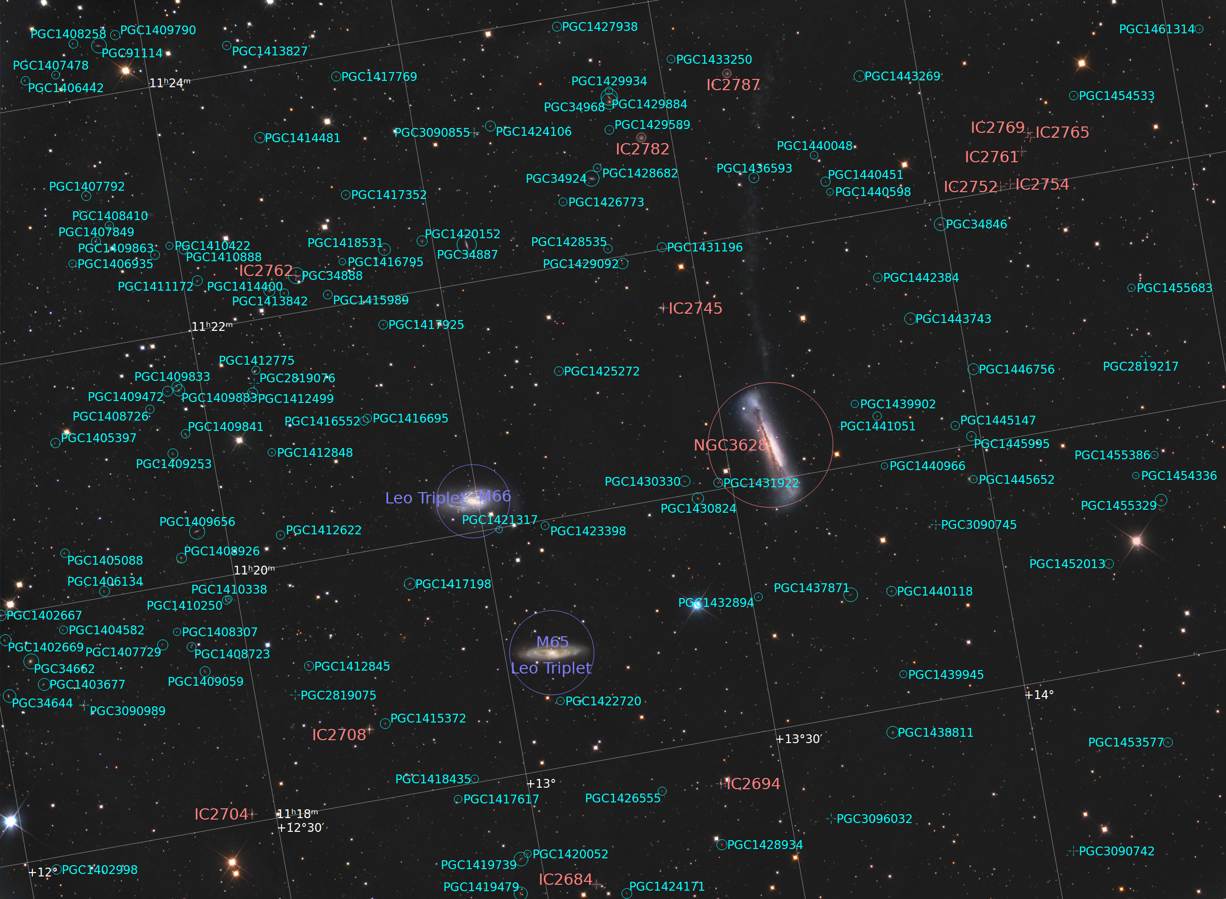 M65-M66-NGC3628