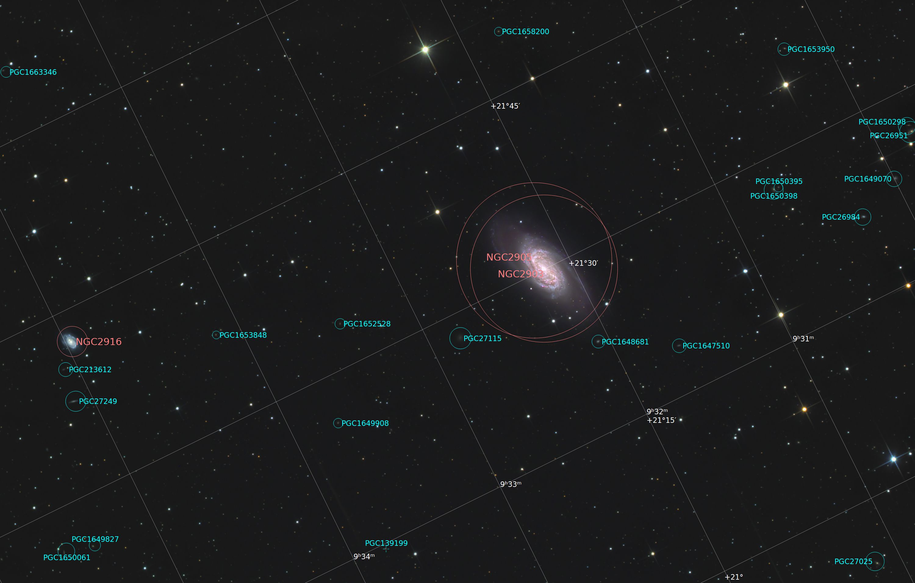 NGC2903 Annotated