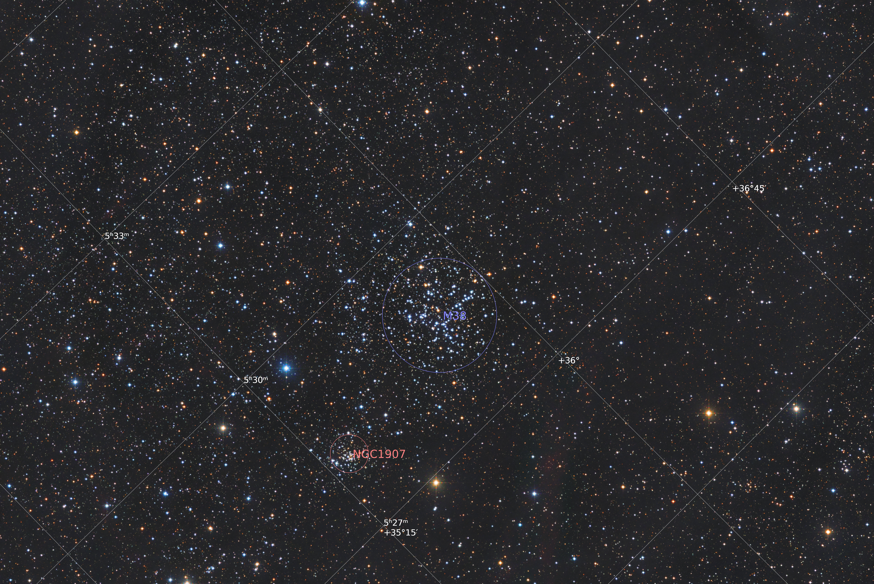 M38 in Auriga
