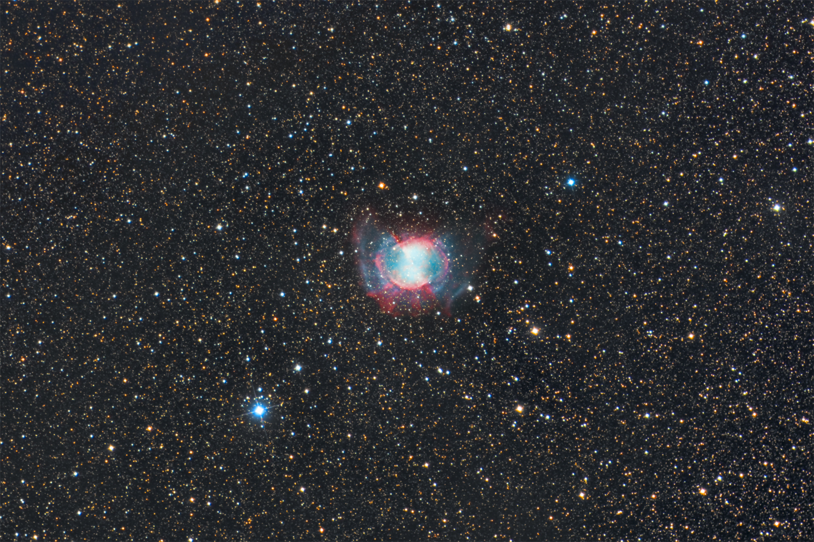 M27 [Ha]-[OIII]-LRGB